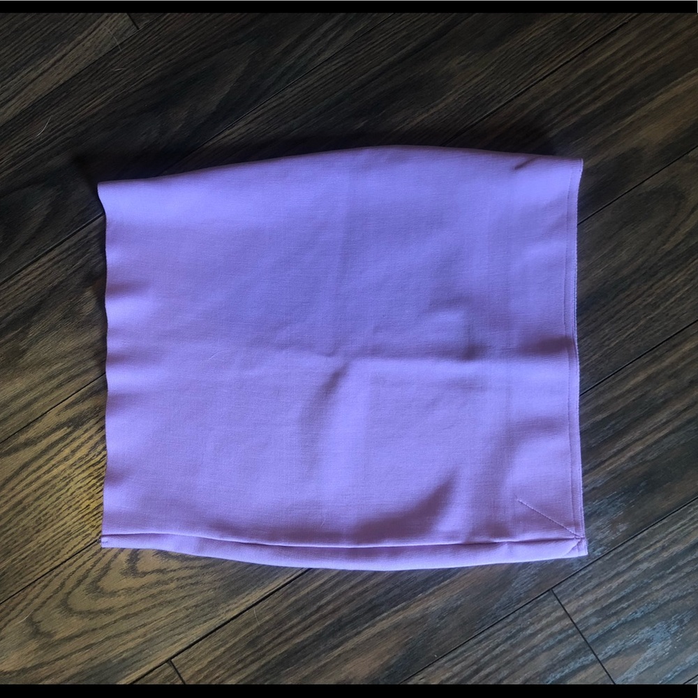 High waisted bandage skirt - purple color.